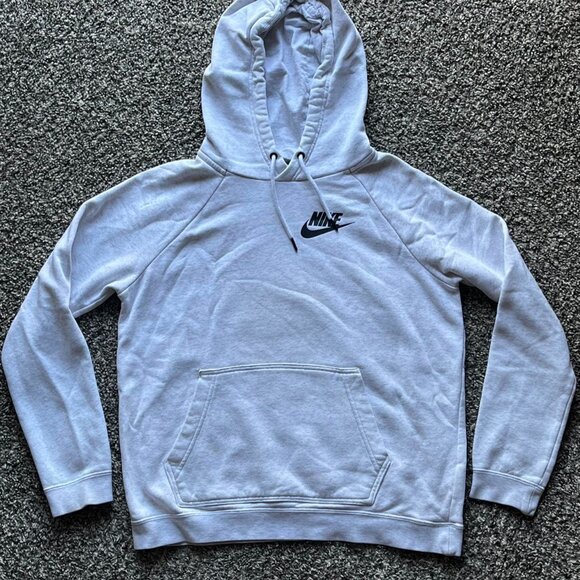 Nike Oversized White Hoodie, Women's Medium Fall Hoodie - Picture 1 of 8